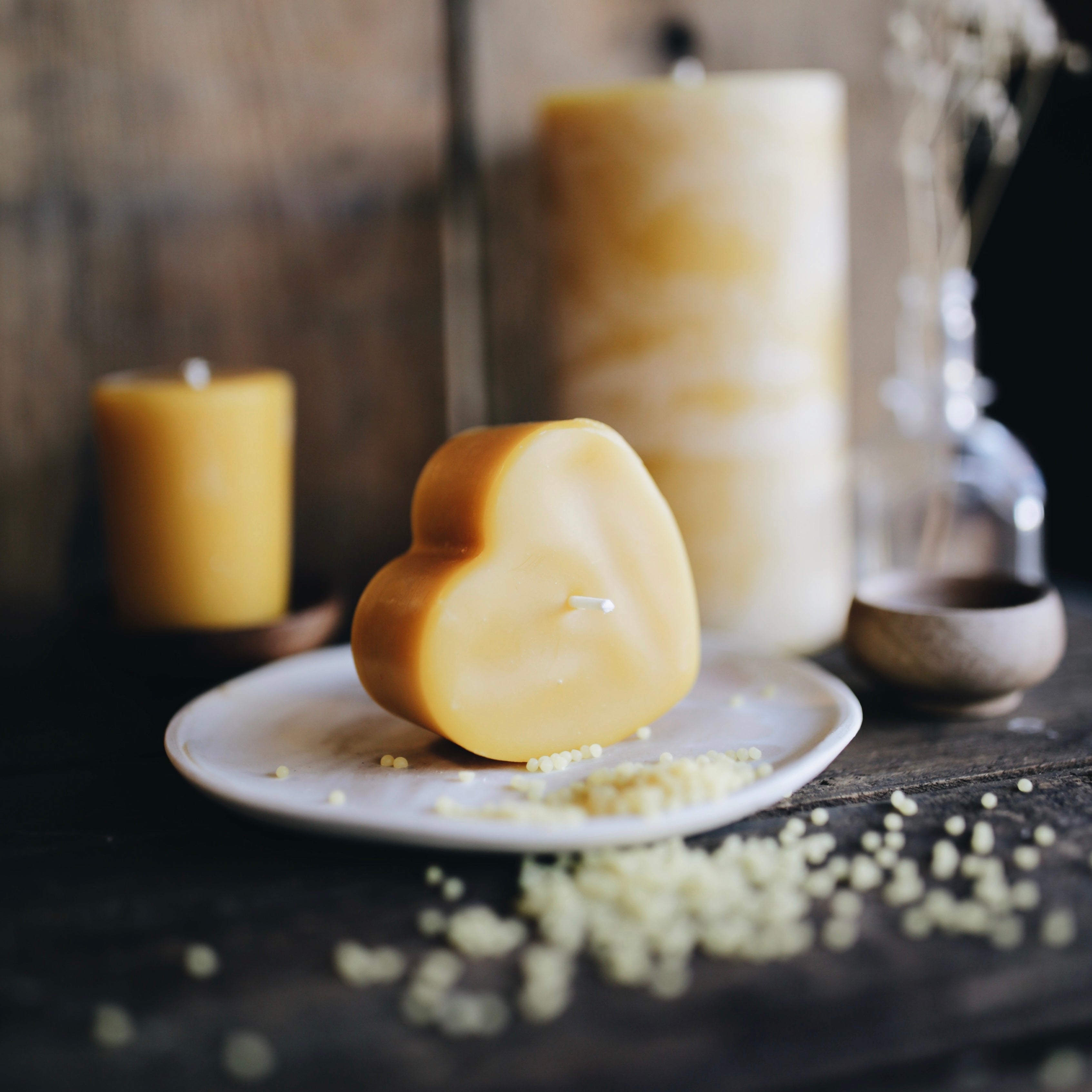 100% Beeswax Votive Candle