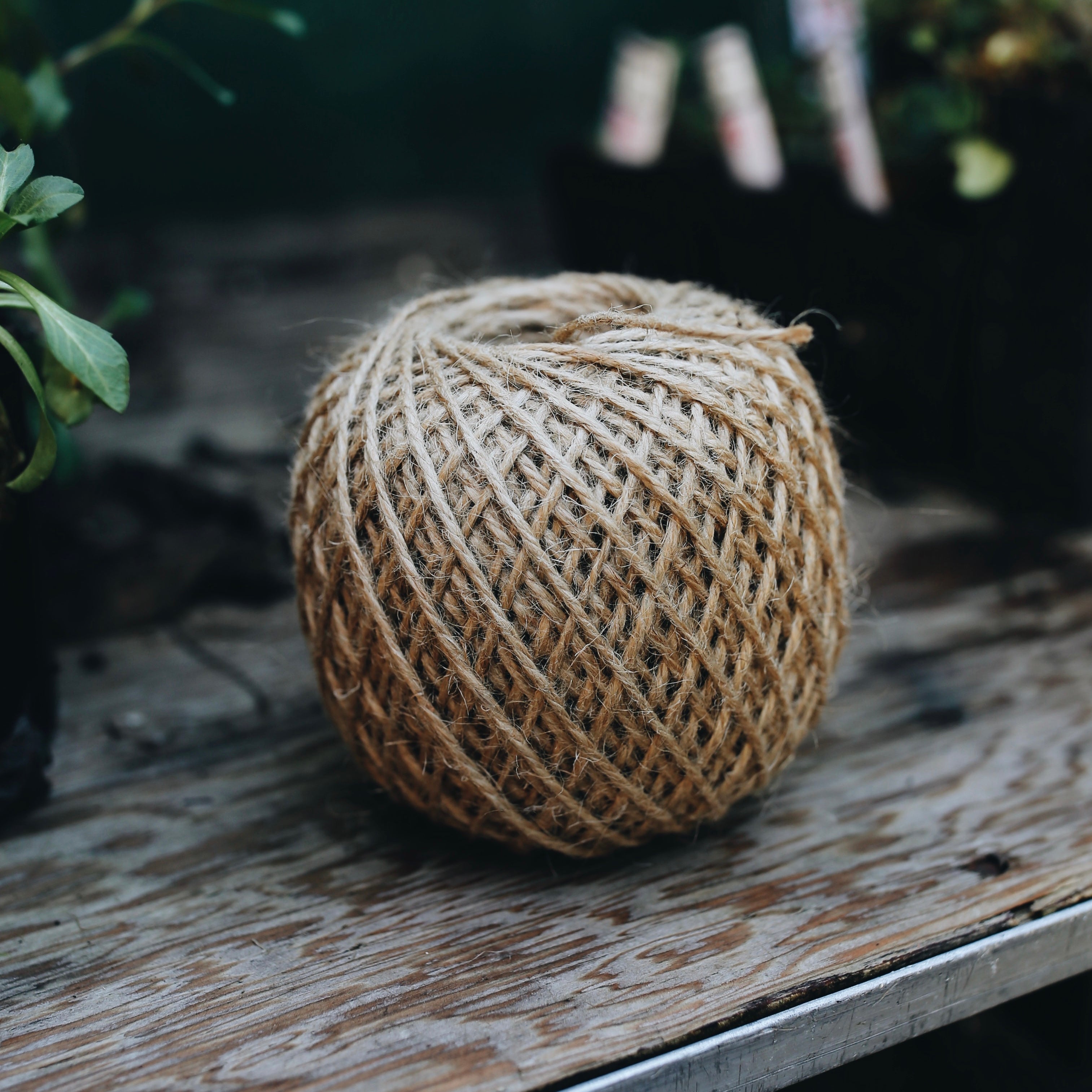 Jute Twine Ball on Stand