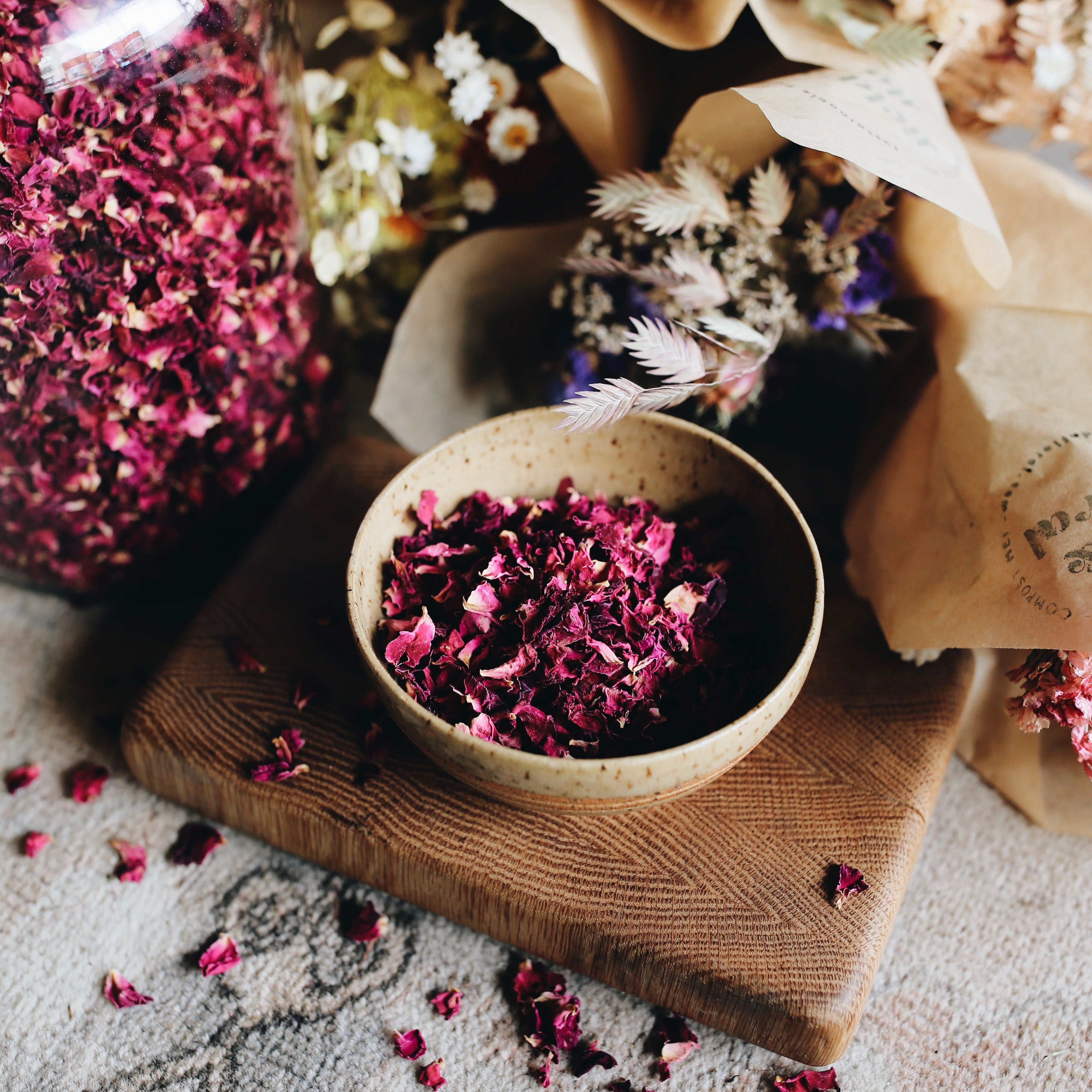 How to dry rose petals for pot pourri — Sum of their Stories Craft Blog